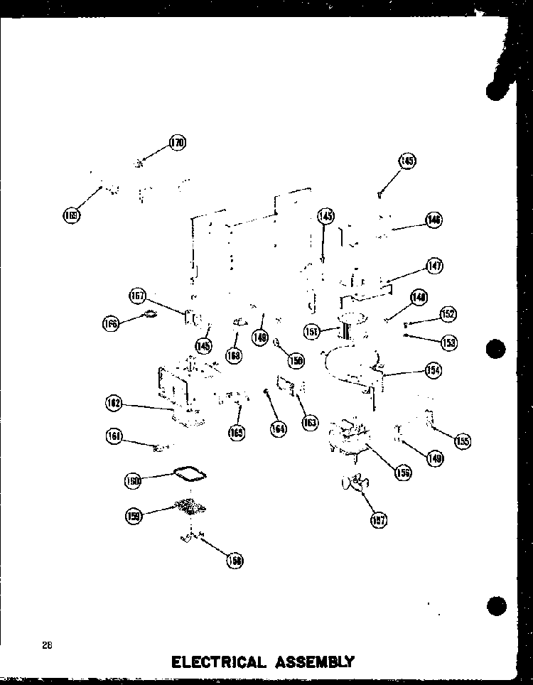 Section 5 Diagram and Parts List for RC-20 P72100-5M Amana Microwave