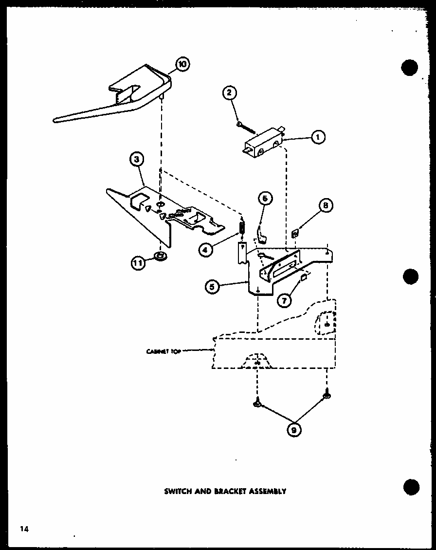 Switch And Bracket Assembly (lw1201/p1110510w) (lw1501/p1110511w) (lw1502/p1110512w) (lw2302/p1110514w) (lw2303/p1110515w) (lw1503/p1110513w) Diagram and Parts List for LW2302 P1110514W Amana Washer