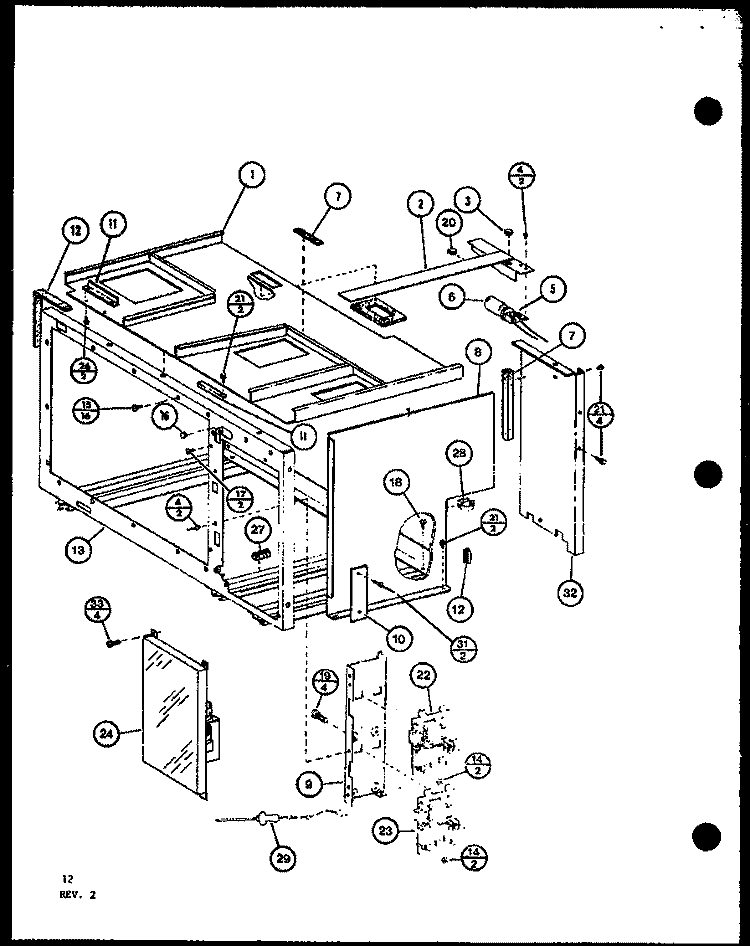 Page 4 Diagram and Parts List for RCC1020 P8576902S Amana Microwave Oven Combo