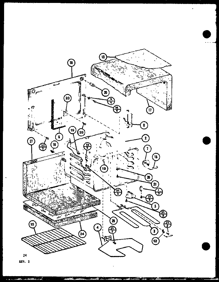 Page 10 Diagram and Parts List for RCC1020 P8576902S Amana Microwave Oven Combo