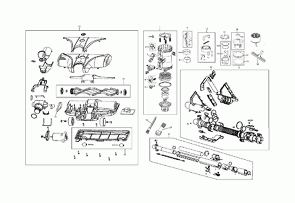 Diagram Diagram and Parts List for SH40090  Hoover Canister Vacuum