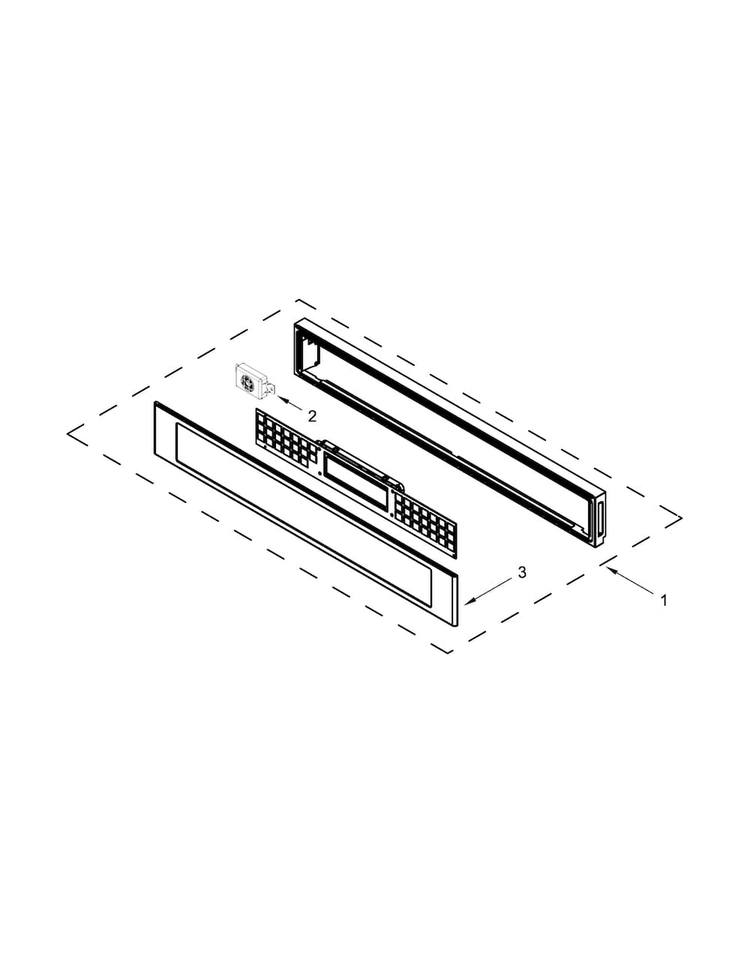Control Panel Parts Diagram and Parts List for JMC2430DS01  Jenn-Air Microwave