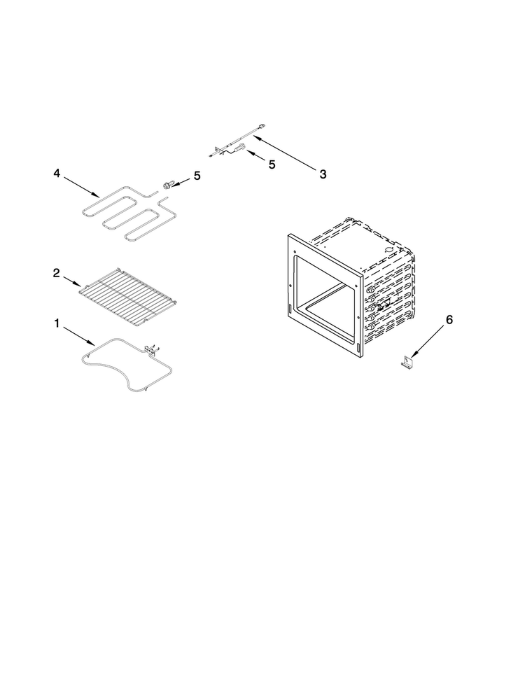 Internal Oven Parts Diagram and Parts List for JJW9330DDS13  Jenn-Air Wall Oven