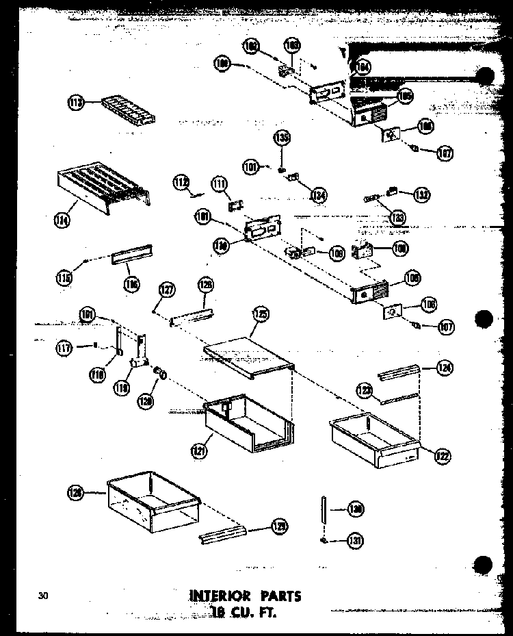Section 8 Diagram and Parts List for TC18N-A-P60303-59WA  Amana Refrigerator
