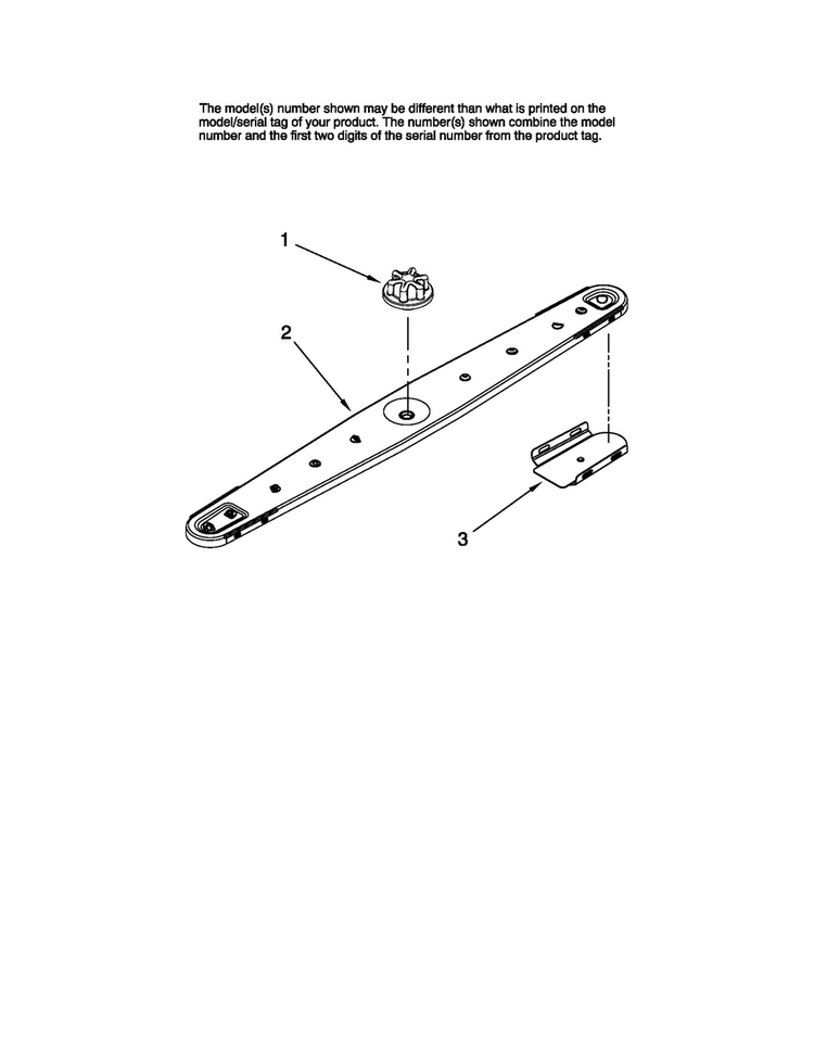 Lower Washarm Parts Diagram and Parts List for MDB8951BWQ0  Maytag Dishwasher