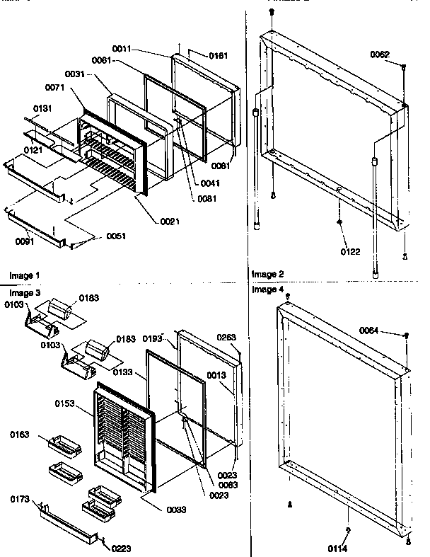 Door Assemblies Diagram and Parts List for 77275-P1311201WE  Amana Refrigerator