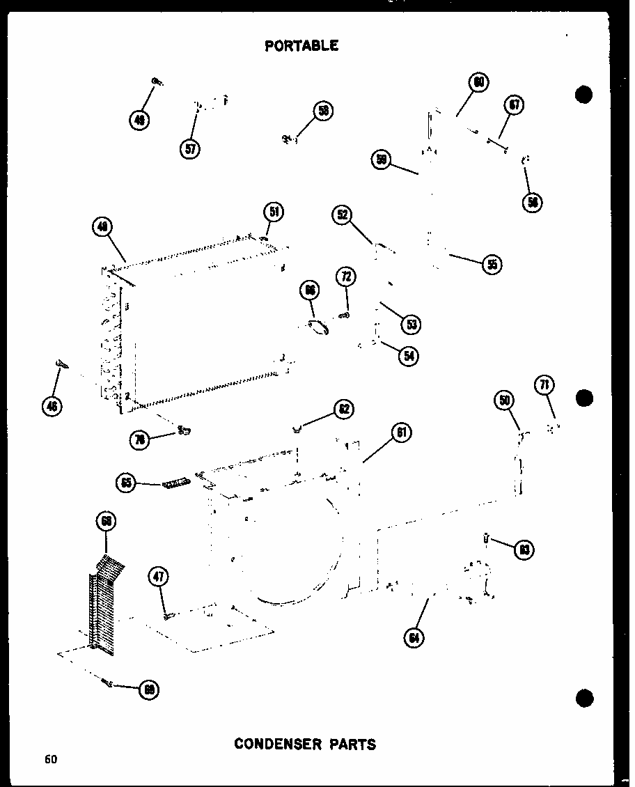 Condenser Parts Diagram and Parts List for 109-2J P54390-97R Amana Air Conditioner