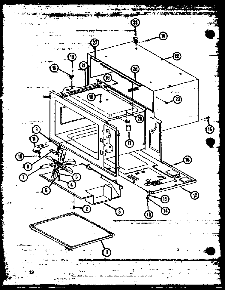 Section 4 Diagram and Parts List for MLMTK1  Amana Microwave