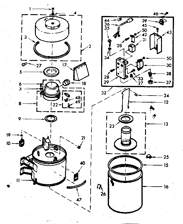 Vacuum Cleaner Parts Diagram and Parts List for 1164052090  Kenmore Central Vacuum