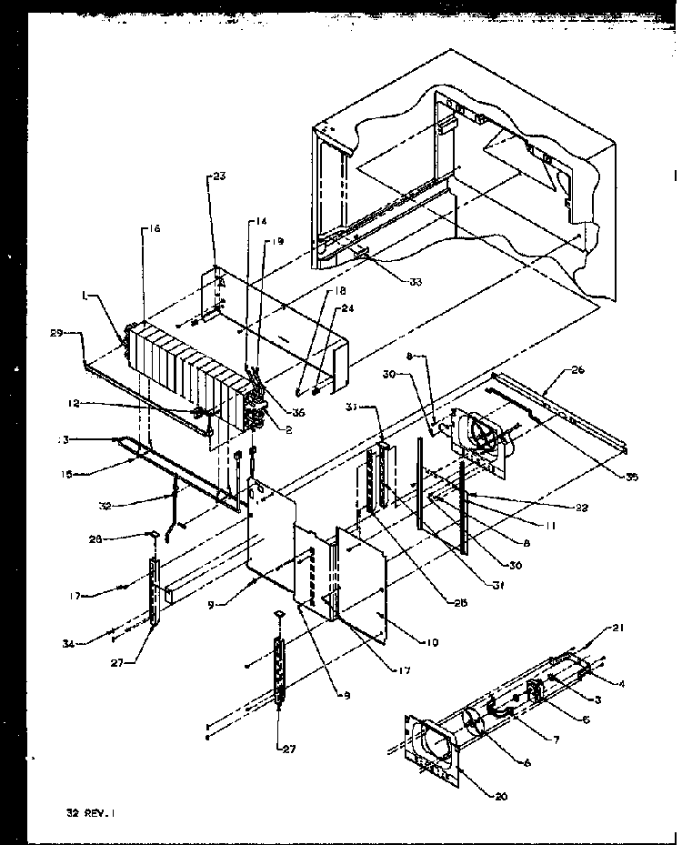 Section 6 Diagram and Parts List for TS18R2G-P1158311WG  Amana Refrigerator