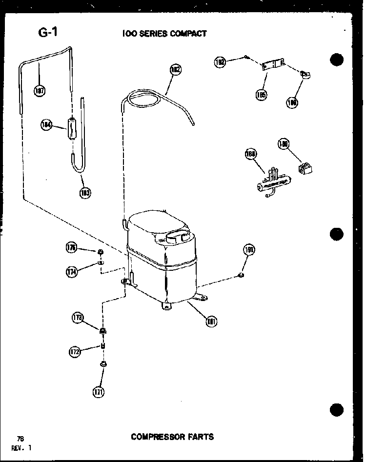 Compressor Parts Diagram and Parts List for 113-5NE P54975-62R Amana Air Conditioner
