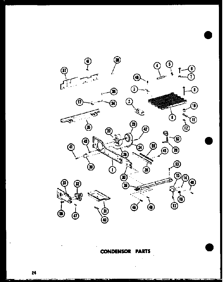 Condensor Parts Diagram and Parts List for SRI19E-L-P74100-5WL  Amana Refrigerator
