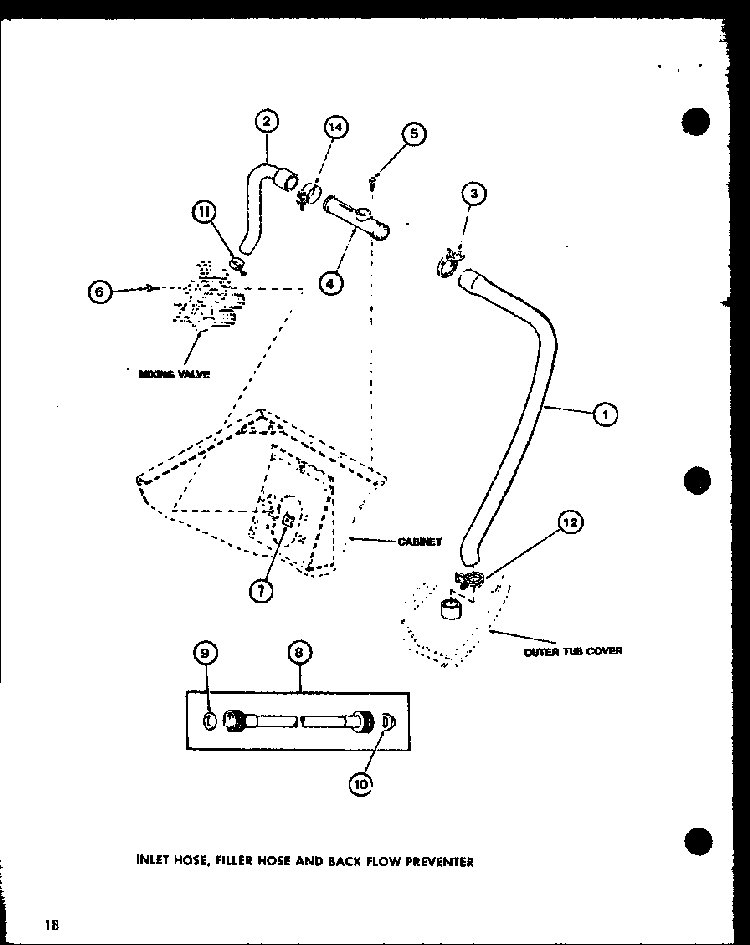 Section 17 Diagram and Parts List for LW1502 P7762132W Amana Washer