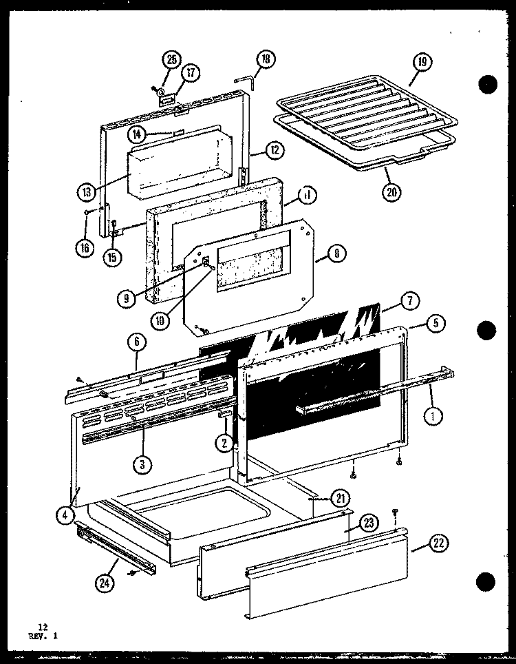 Page 4 Diagram and Parts List for ARR600 P8587701S Amana Range