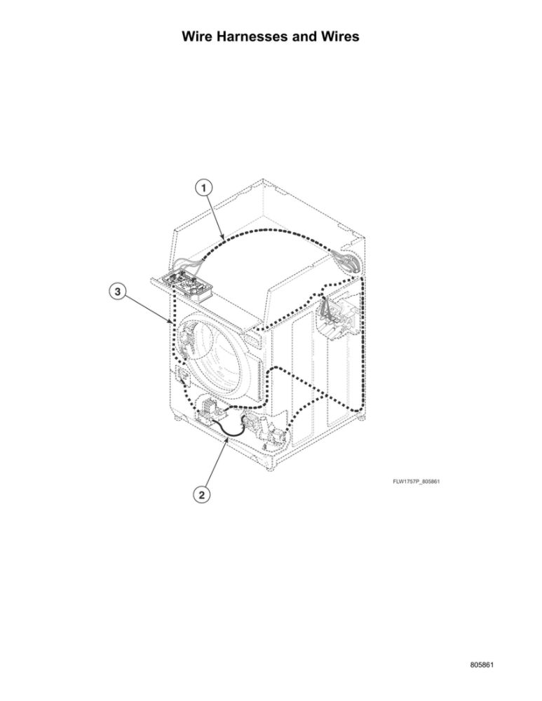 Wire Harnesses/Wires Diagram and Parts List for AFNE9BSP115TN13  Speed Queen Washer