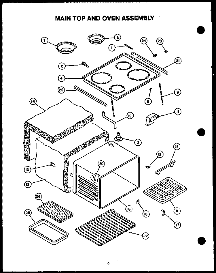 Page 1 Diagram and Parts List for EKT-396  Caloric Microwave Oven Combo