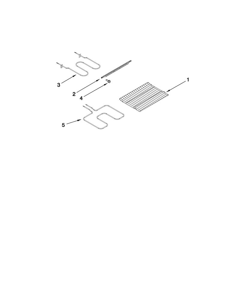 Rack And Element Parts Diagram and Parts List for MERB750BAB10  Maytag Range