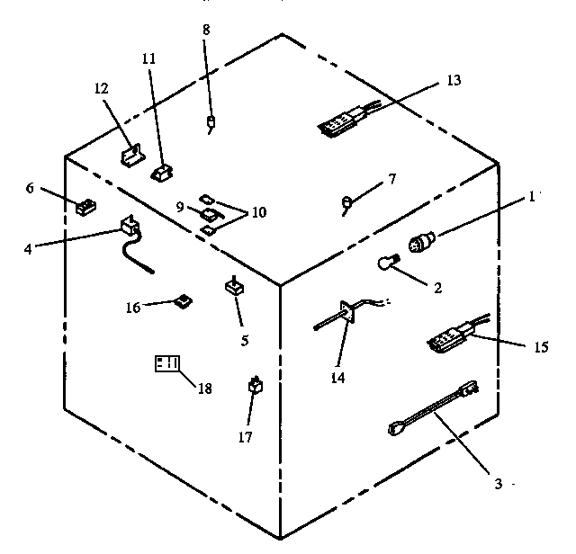 Electrical Components Diagram and Parts List for RST359 ALL Caloric Range