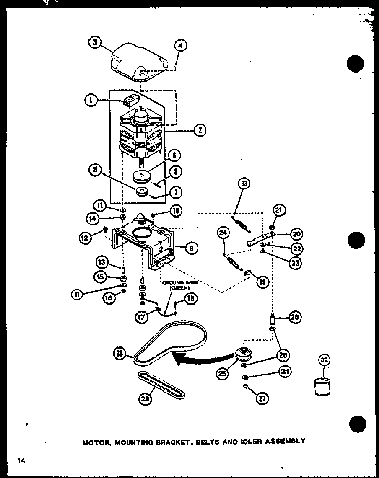 Section 8 Diagram and Parts List for LW2603 P1110504W Amana Washer