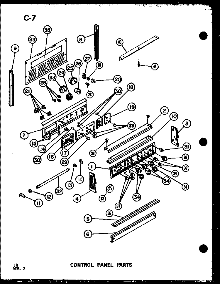 Page 4 Diagram and Parts List for MRR-1000 P8551401S Amana Microwave Oven Combo