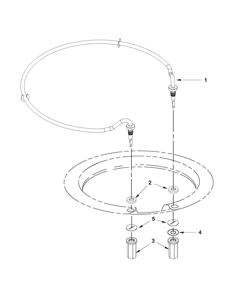 Heater Parts Diagram and Parts List for JDB8700AWS1  Jenn-Air Dishwasher