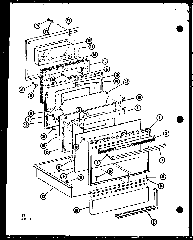 Page 12 Diagram and Parts List for CRCR8 P8551204S Amana Microwave Oven Combo