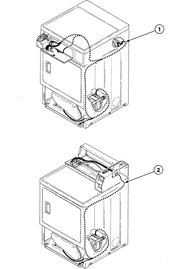 Harnesses Diagram and Parts List for SDE507QF1500  Speed Queen Dryer