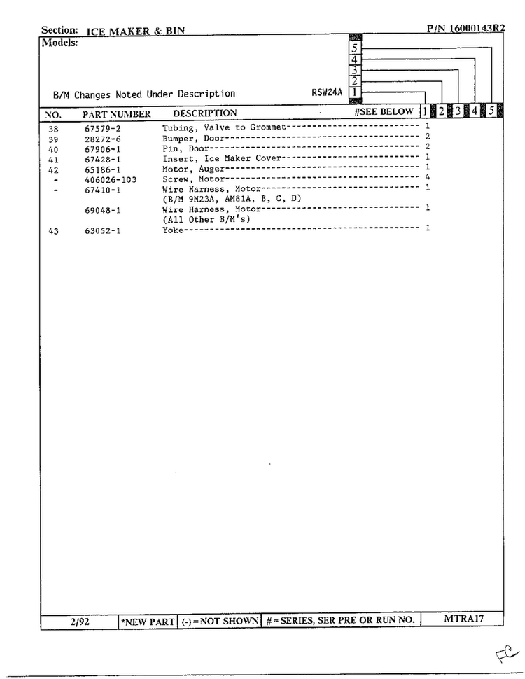 Ice Maker And Bin Page 3 Diagram and Parts List for 24712  Maytag Refrigerator