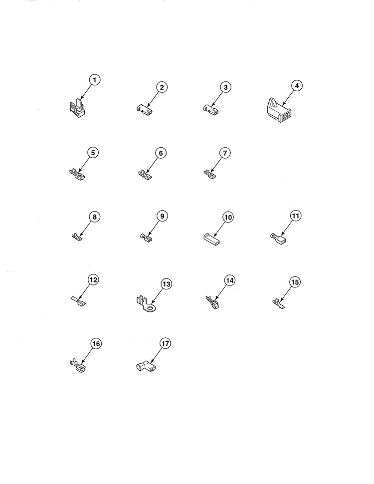 Terminals Diagram and Parts List for EE2107WT  Speed Queen Dryer