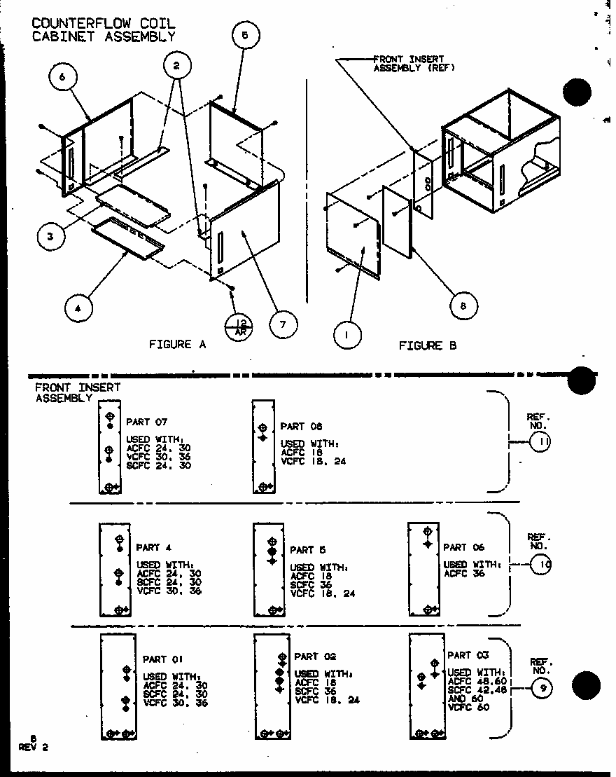 Counterflow Coil Cabinet Assembly (ccc16/p1101901c) (ccc20/p1101902c) (ccc24/p1101903c) Diagram and Parts List for ACFH24AUMAC P9968007C Amana Air Conditioner