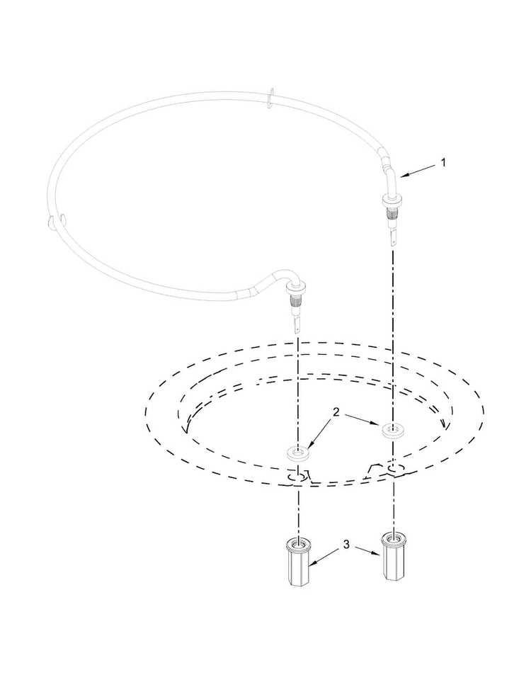 Heater Parts Diagram and Parts List for MDB8969SDE3  Maytag Dishwasher