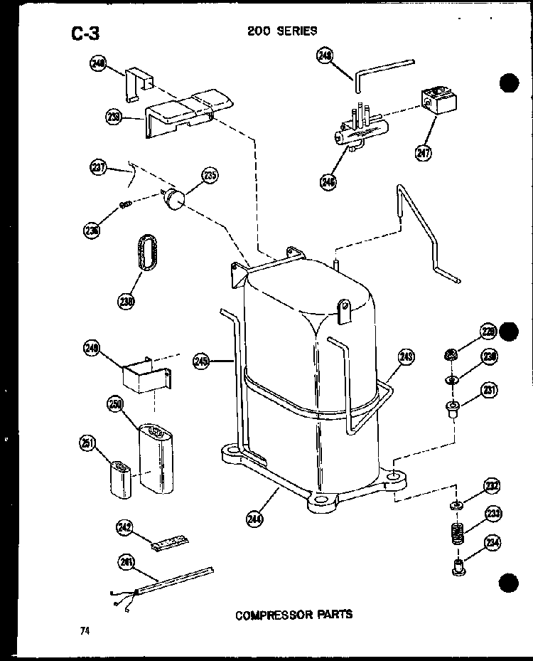 Section 20 Diagram and Parts List for 212-2JM P54655-65R Amana Air Conditioner