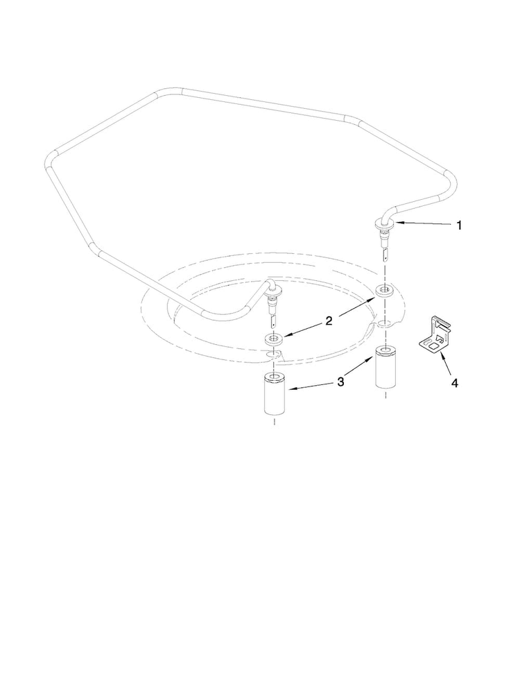 Heater Parts Diagram and Parts List for ADB1400AWD1  Amana Dishwasher