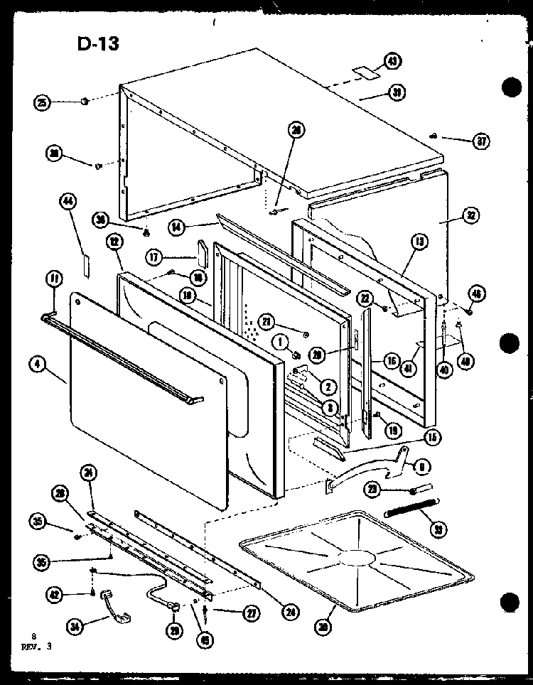 Section 4 Diagram and Parts List for CRRL-5C P75590-4M Amana Microwave