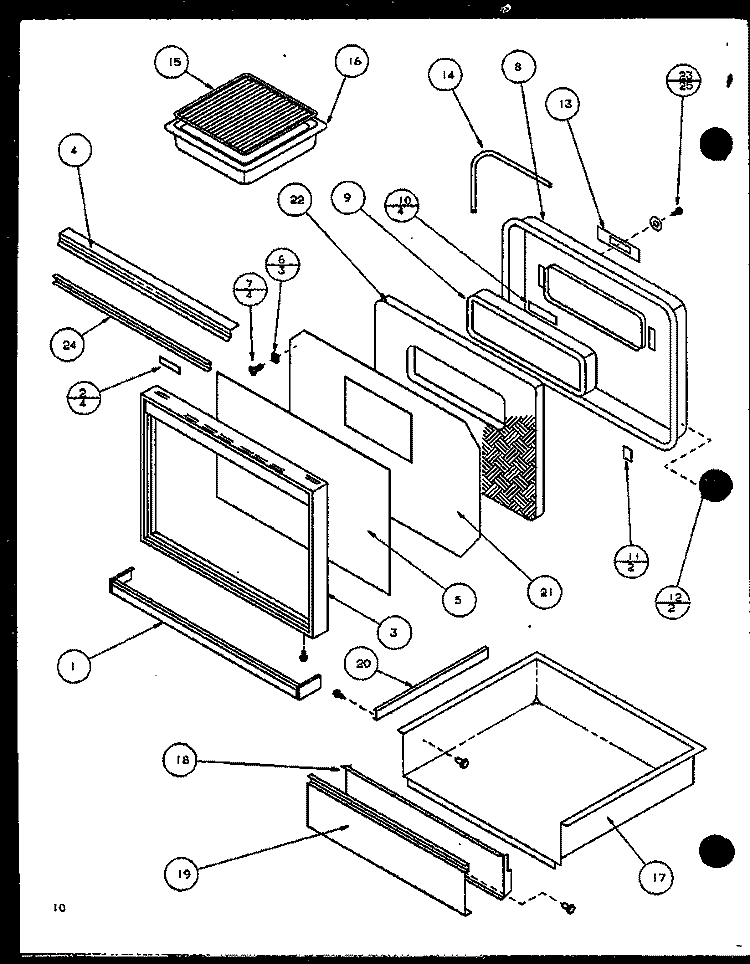 Page 4 Diagram and Parts List for ARR620W1 P1138601S Amana Range