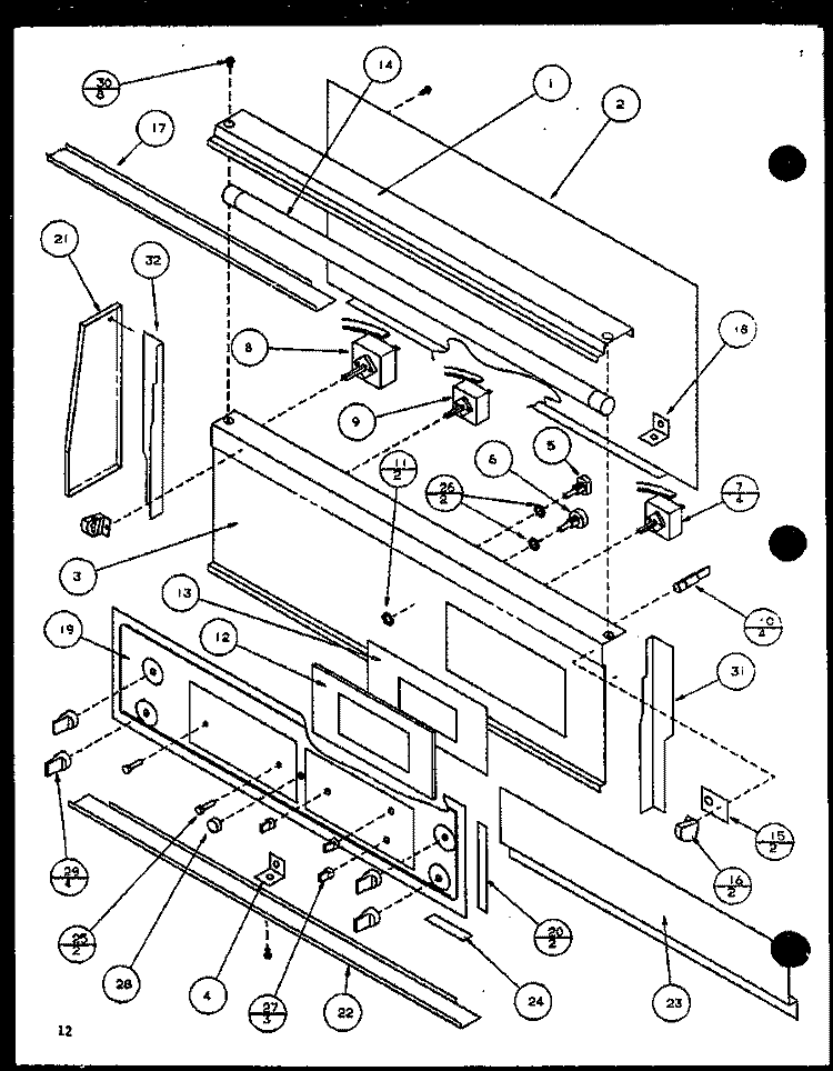 Page 5 Diagram and Parts List for ARR620W1 P1138601S Amana Range