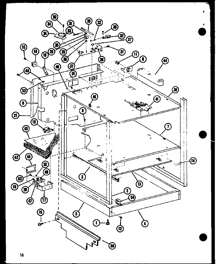 Page 6 Diagram and Parts List for ARC-2B P8512207S Amana Wall Oven