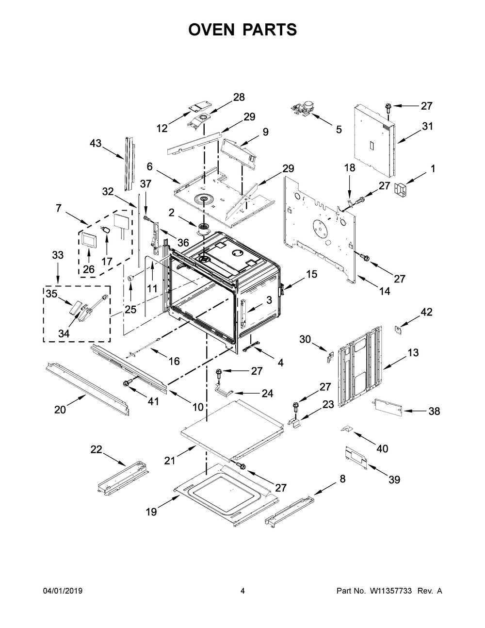 Oven Parts Diagram and Parts List for JMW3430DS04  Maytag Microwave Oven Combo