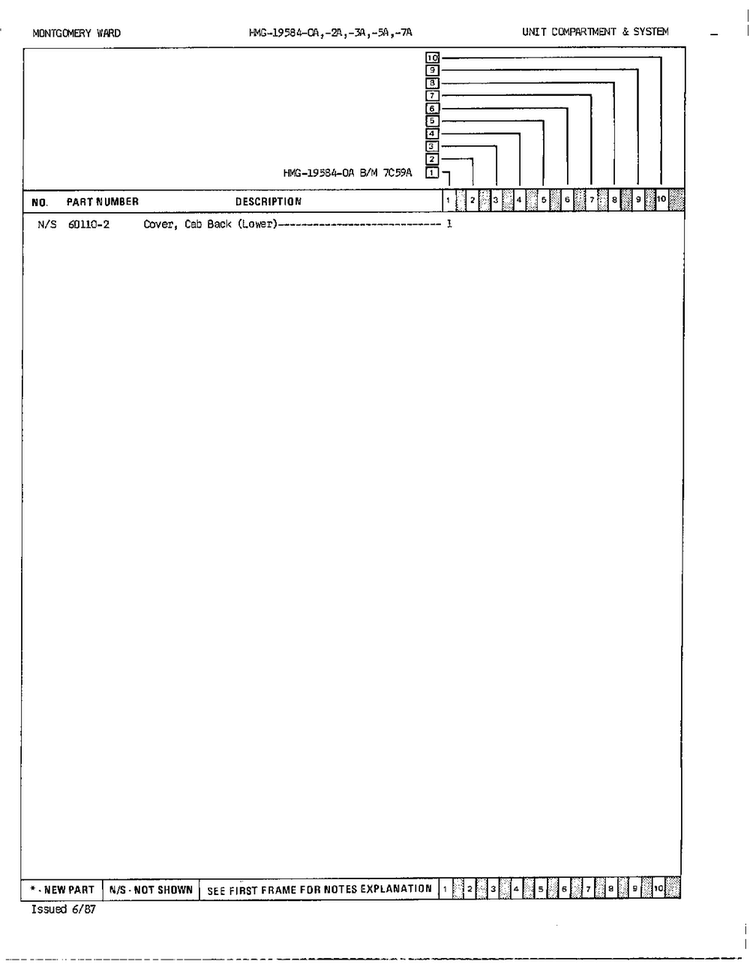 Unit Compartment And System Page 3 Diagram and Parts List for 19584A  Admiral Refrigerator
