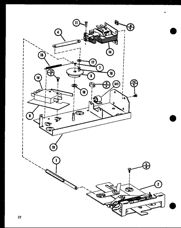 Section 3 Diagram and Parts List for ARR-412 P85312-12S Amana Range