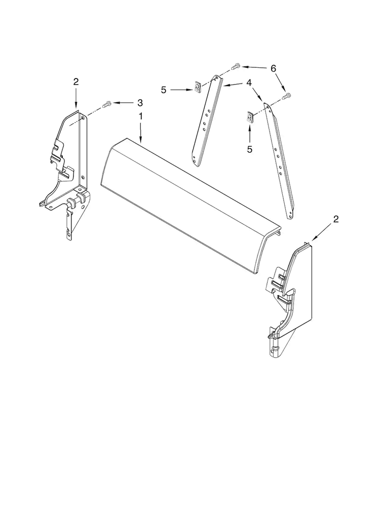 Backguard Parts, Optional Parts Diagram and Parts List for AEP222VAW0  Amana Range