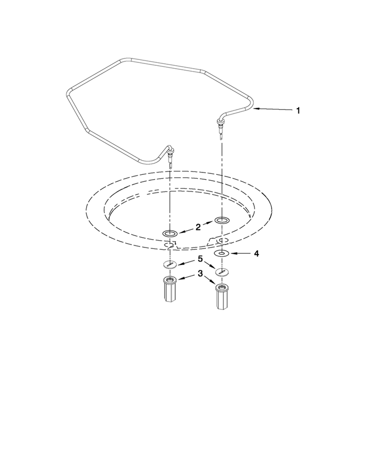 Heater Parts Diagram and Parts List for JDB3200AWB5  Jenn-Air Dishwasher