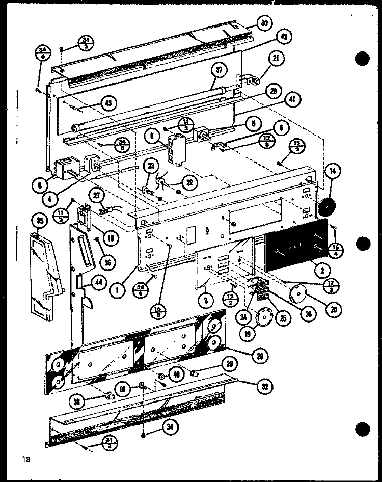 Page 8 Diagram and Parts List for ARR-405 P8562103S Amana Range