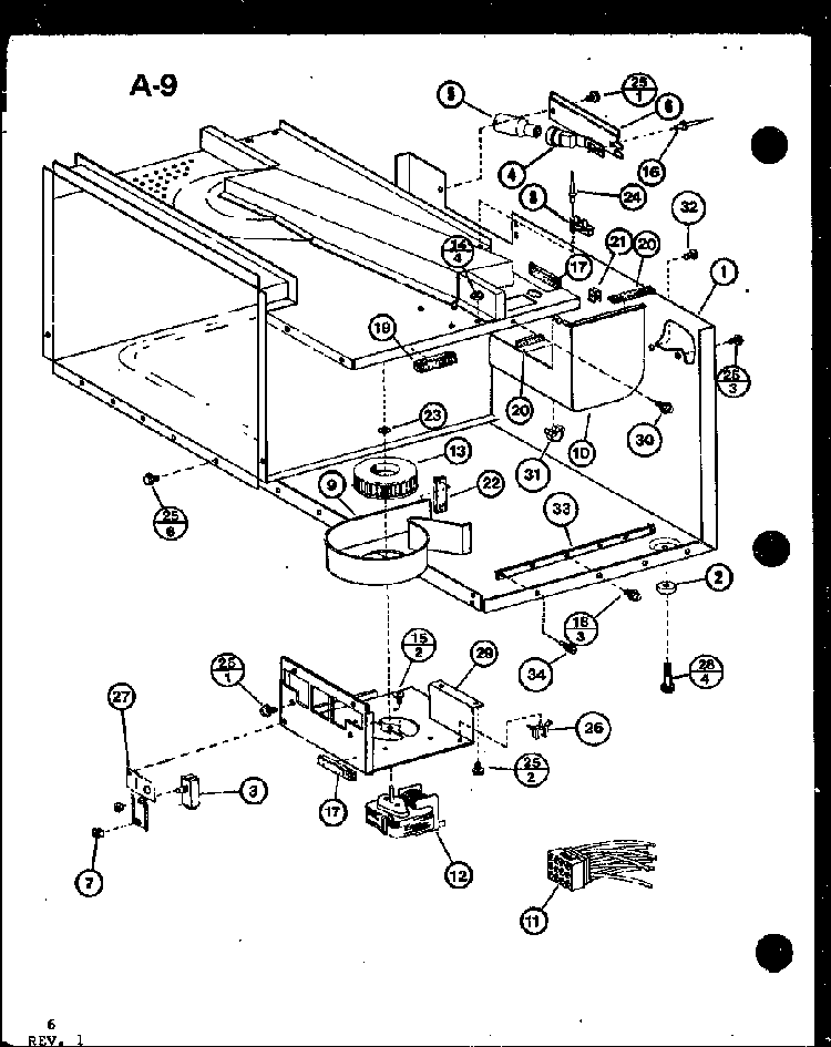 Section 2 Diagram and Parts List for RS-7A P75589-5M Amana Microwave