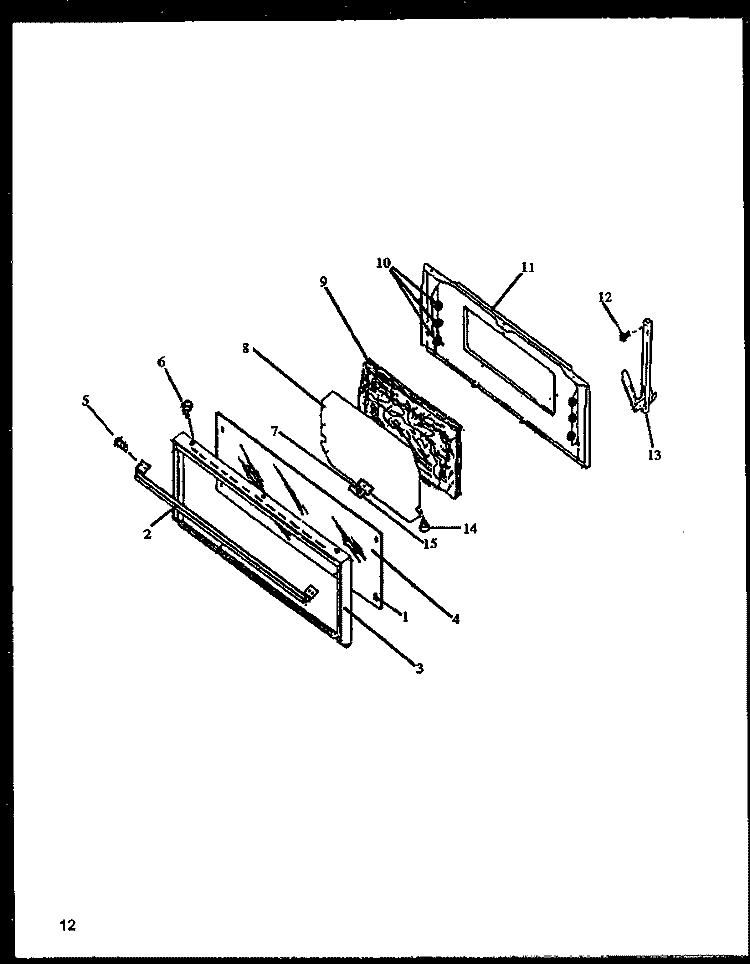 Page 5 Diagram and Parts List for EBE26CB0 P1142410N W Amana Range