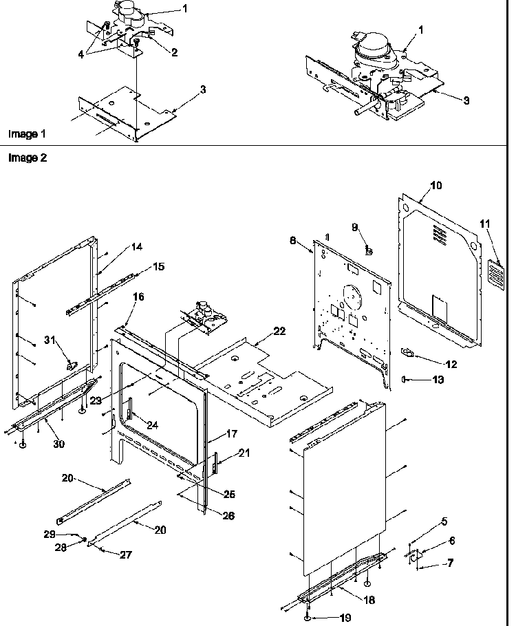 Cabinet Diagram and Parts List for ARTC7511E-P1143643NE  Amana Range