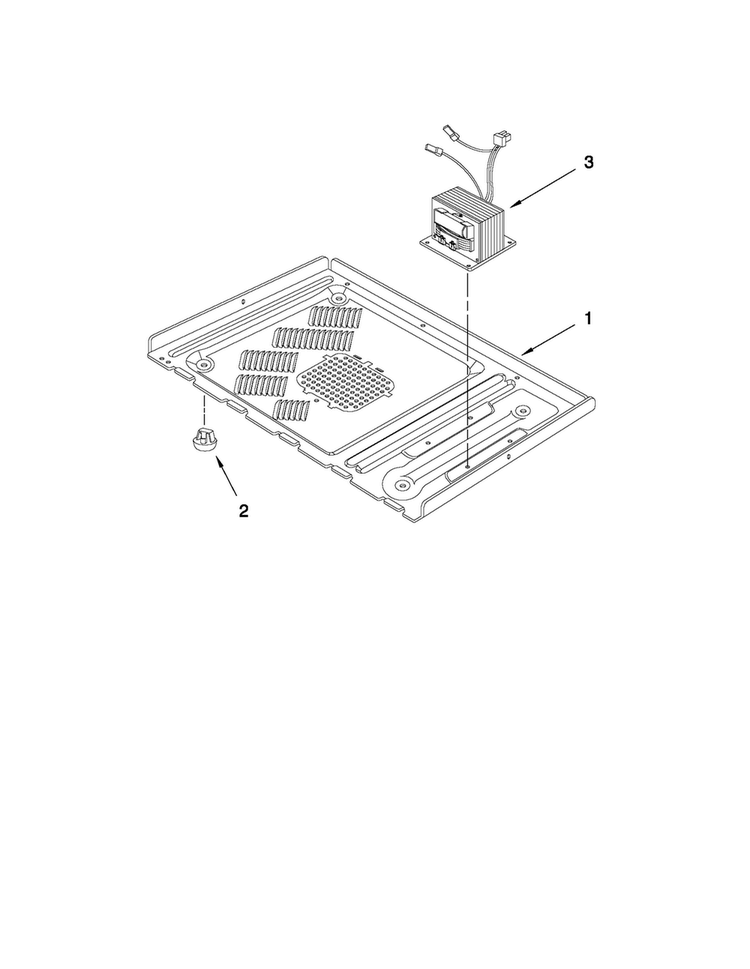 Microwave Base Plate Parts Diagram and Parts List for MMW5530DAW21  Maytag Microwave Oven Combo