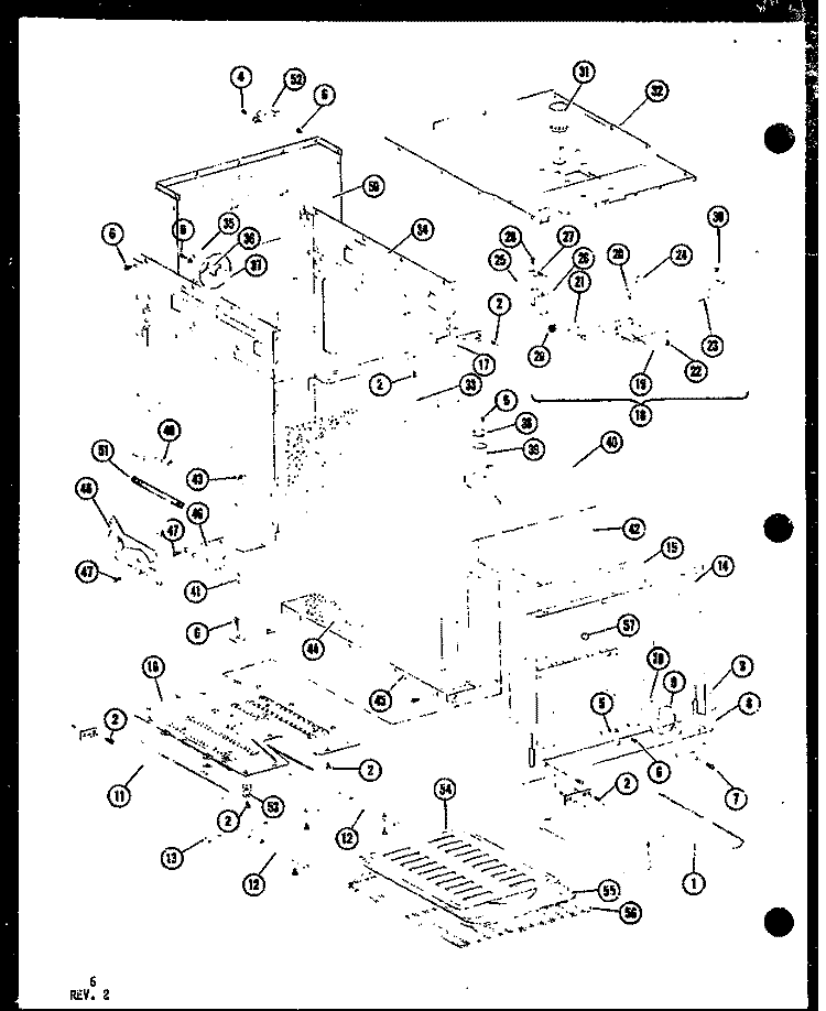 Page 3 Diagram and Parts List for AO-24SB P8556703S Amana Wall Oven