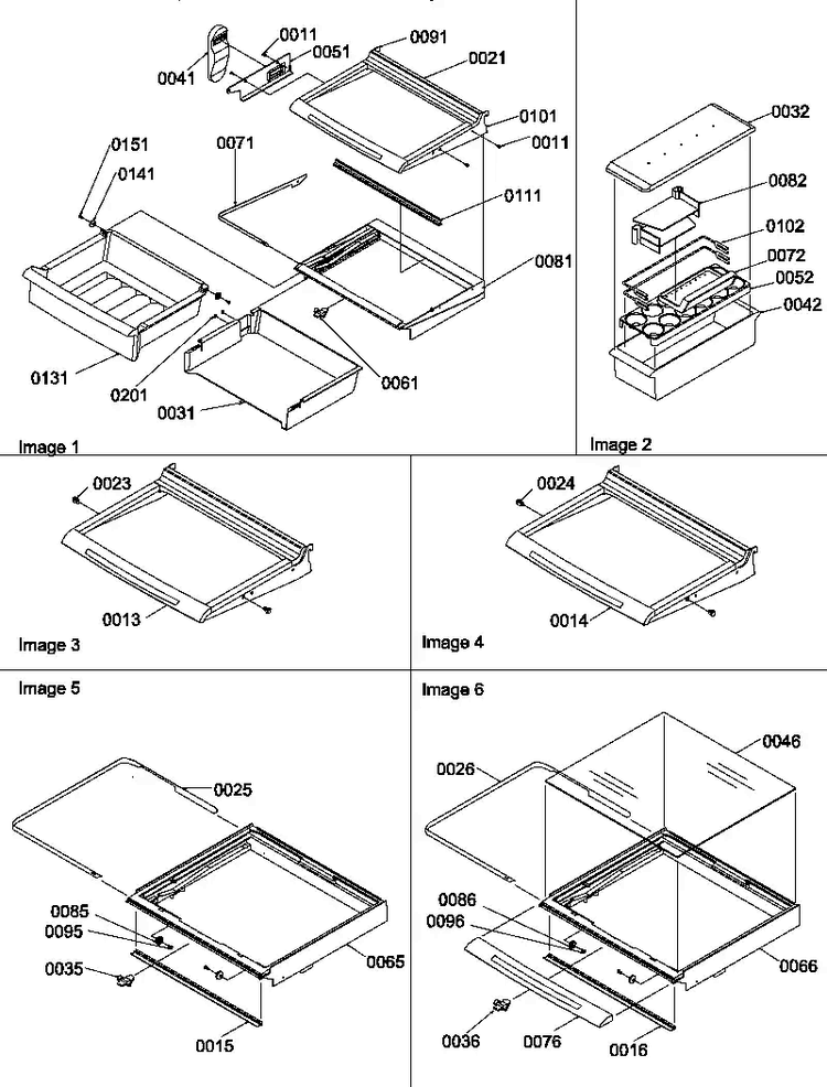 Deli, Shelf, And Crisper Assemblies Diagram and Parts List for SBD20S4L-P1190007WL  Amana Refrigerator