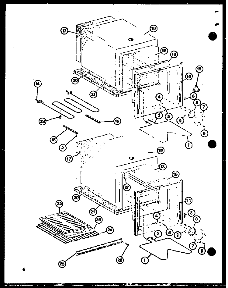 Page 2 Diagram and Parts List for AO-24SC P8556705S Amana Wall Oven